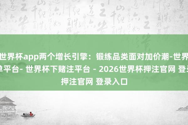 世界杯app两个增长引擎：锻练品类面对加价潮-世界杯下单平台- 世界杯下赌注平台 - 2026世界杯押注官网 登录入口